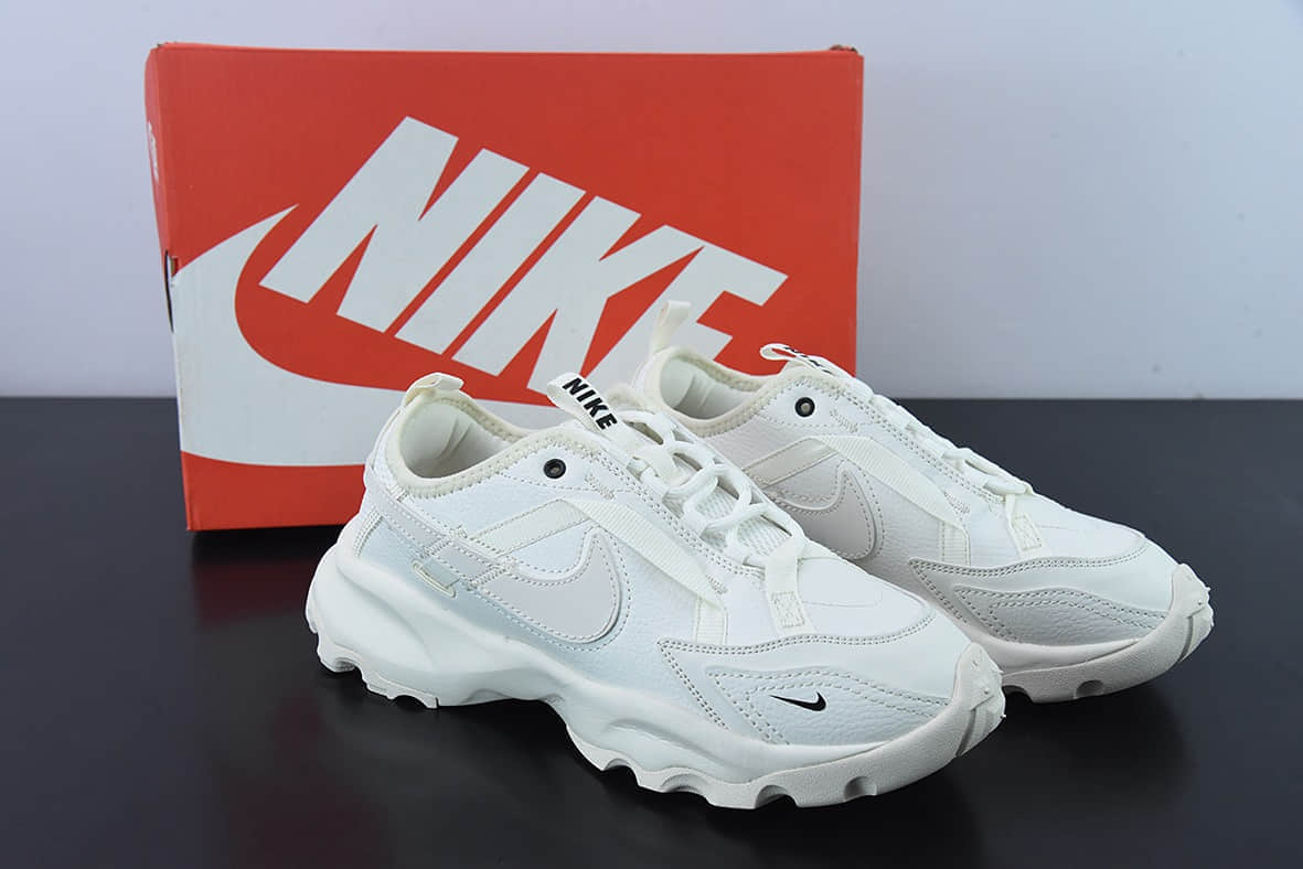 耐克Nike TC 7900WhiteBlack帆白奶油复古老爹百搭休闲慢跑鞋纯原版本 货号：DD9682-100