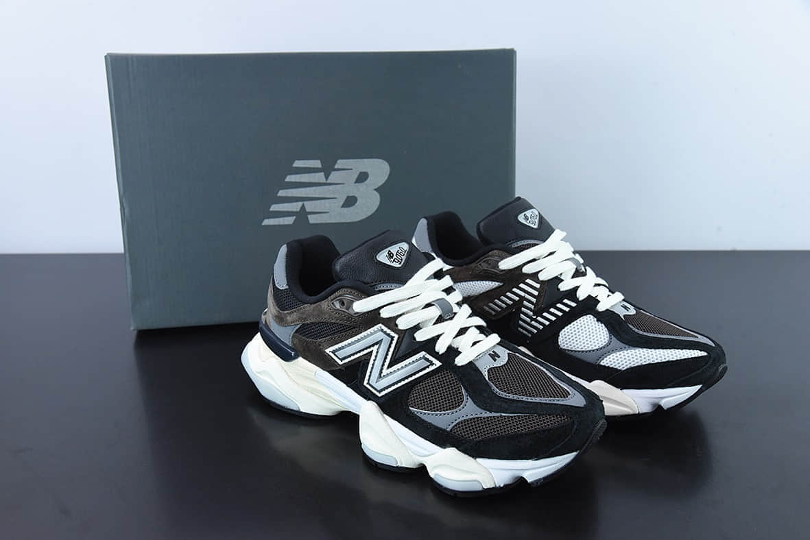 新百伦New Balance Joe Freshgoods x New Balance NB9060联名款黑灰深棕复古休闲运动慢跑鞋纯原版本 货号：U9060BRN