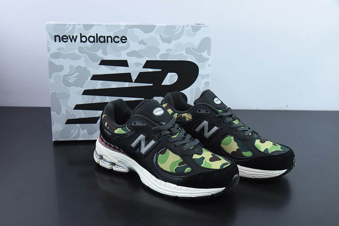 新百伦New Balance ML2002 系列迷彩黑复古老爹风男女休闲鞋情侣百搭慢跑鞋纯原版本 货号：M2002RBF