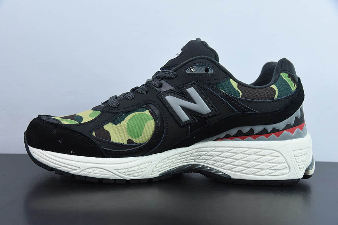 新百伦New Balance ML2002 系列迷彩黑复古老爹风男女休闲鞋情侣百搭慢跑鞋纯原版本 货号：M2002RBF