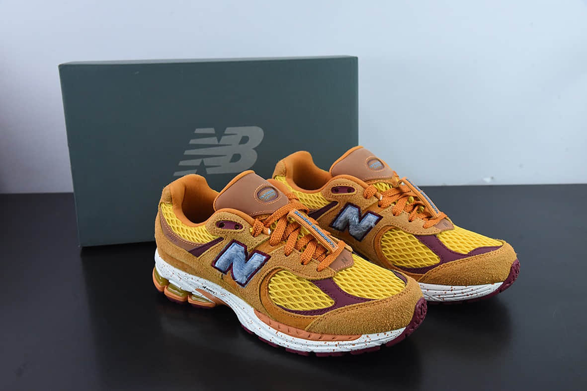 新百伦New Balance ML2002 系列桔色复古老爹风男女休闲鞋情侣百搭慢跑鞋纯原版本 货号：ML2002R1