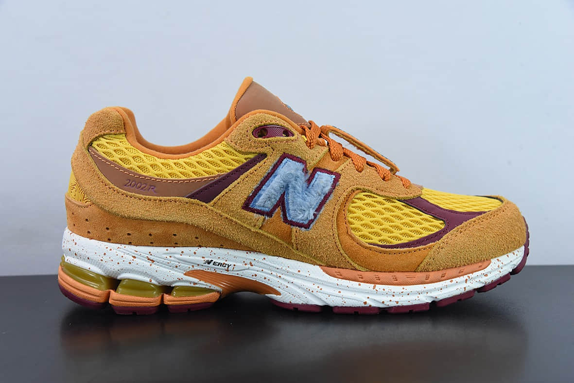 新百伦New Balance ML2002 系列桔色复古老爹风男女休闲鞋情侣百搭慢跑鞋纯原版本 货号：ML2002R1