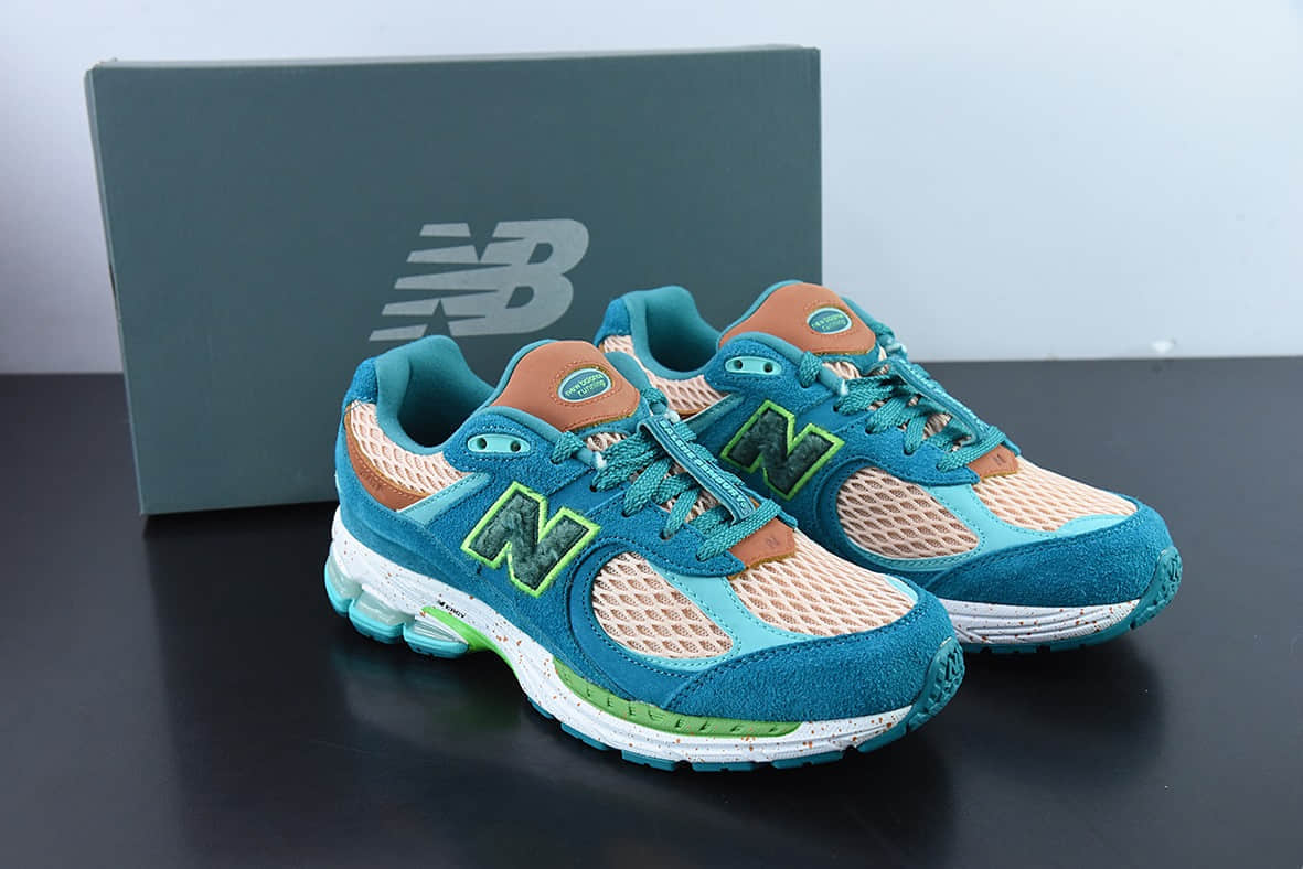 新百伦New Balance ML2002 系列蓝绿橙复古老爹风男女休闲鞋情侣百搭慢跑鞋纯原版本 货号：ML2002RJ