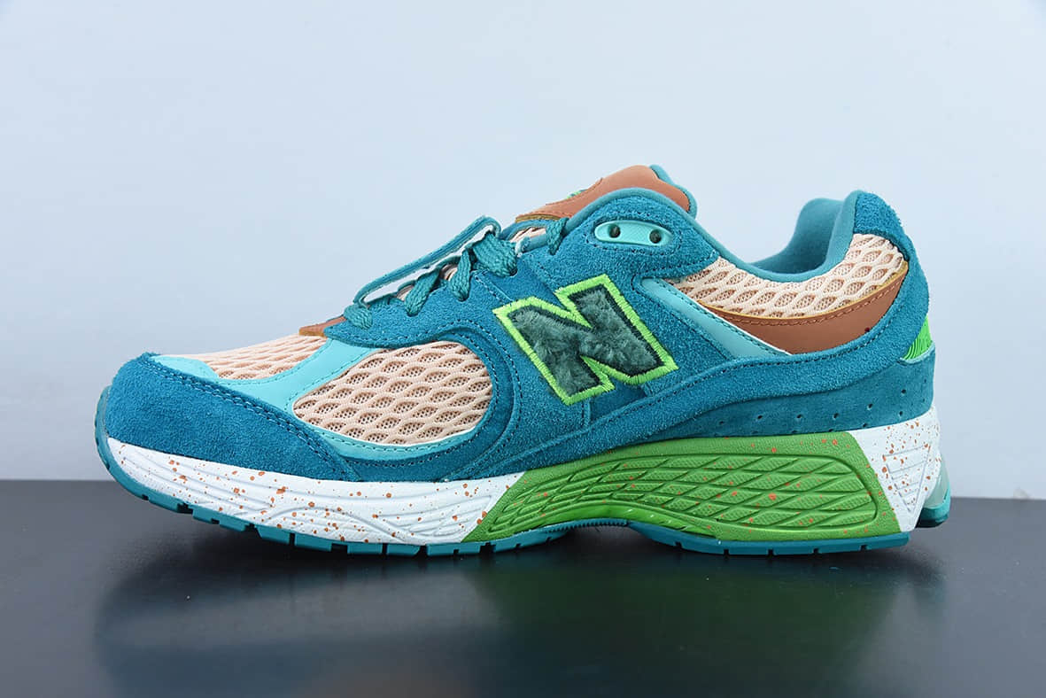 新百伦New Balance ML2002 系列蓝绿橙复古老爹风男女休闲鞋情侣百搭慢跑鞋纯原版本 货号：ML2002RJ