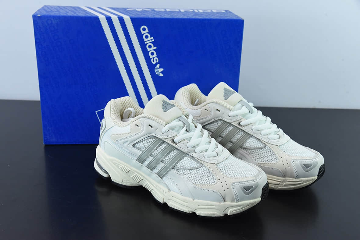 阿迪达斯Adidas Originals Response CLCreamWhite响应CL系列乳白灰银老爹风复古透气缓震休闲运动慢跑鞋纯原版本 货号：GY2014