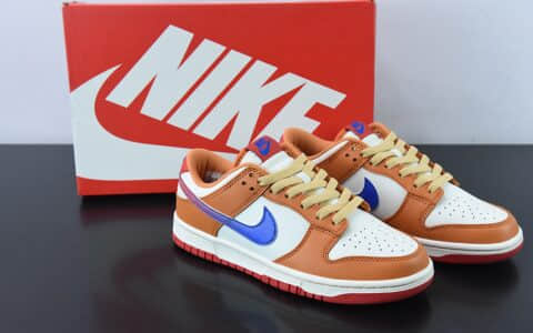 耐克Nike Dunk Low 白橙蓝低帮运动休闲板鞋纯原版本 货号：DH9765-101