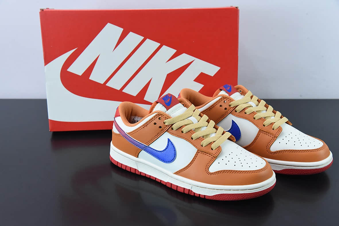 耐克Nike Dunk Low 白橙蓝低帮运动休闲板鞋纯原版本 货号：DH9765-101