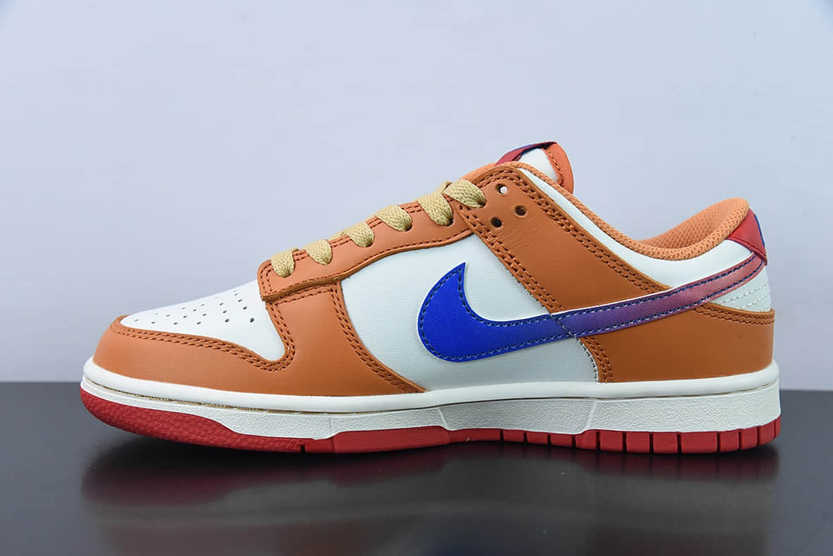 耐克Nike Dunk Low 白橙蓝低帮运动休闲板鞋纯原版本 货号：DH9765-101