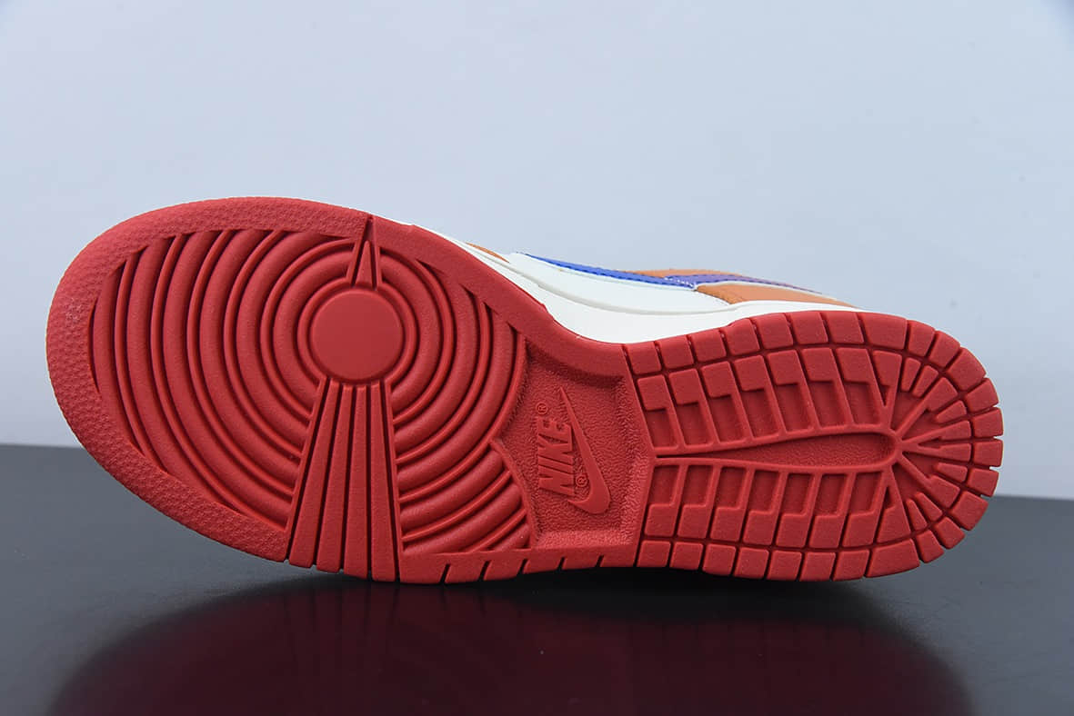耐克Nike Dunk Low 白橙蓝低帮运动休闲板鞋纯原版本 货号：DH9765-101