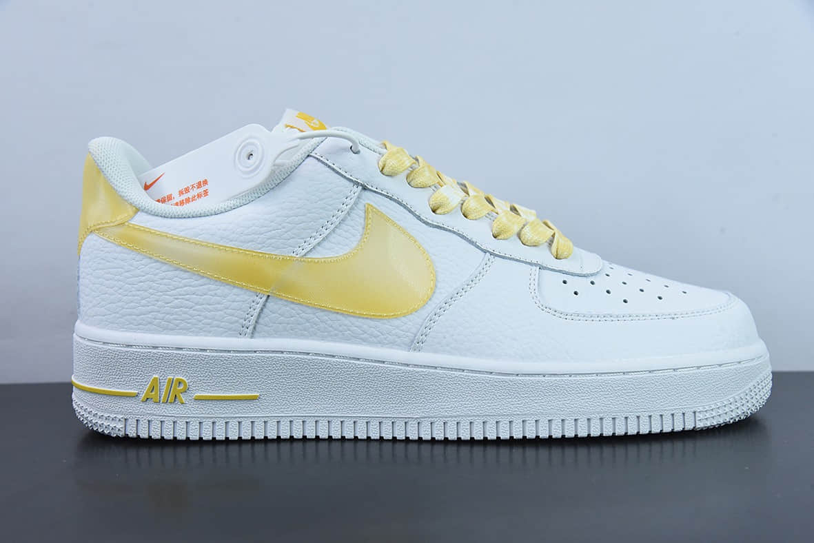 耐克Nike Air Force 1'07 Low 白黄低帮空军一号经典百搭休闲板鞋纯原版本 货号：DV3505-101