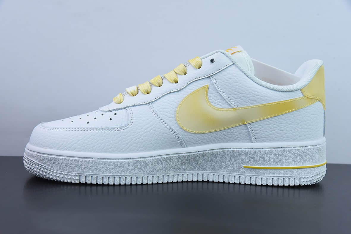 耐克Nike Air Force 1'07 Low 白黄低帮空军一号经典百搭休闲板鞋纯原版本 货号：DV3505-101