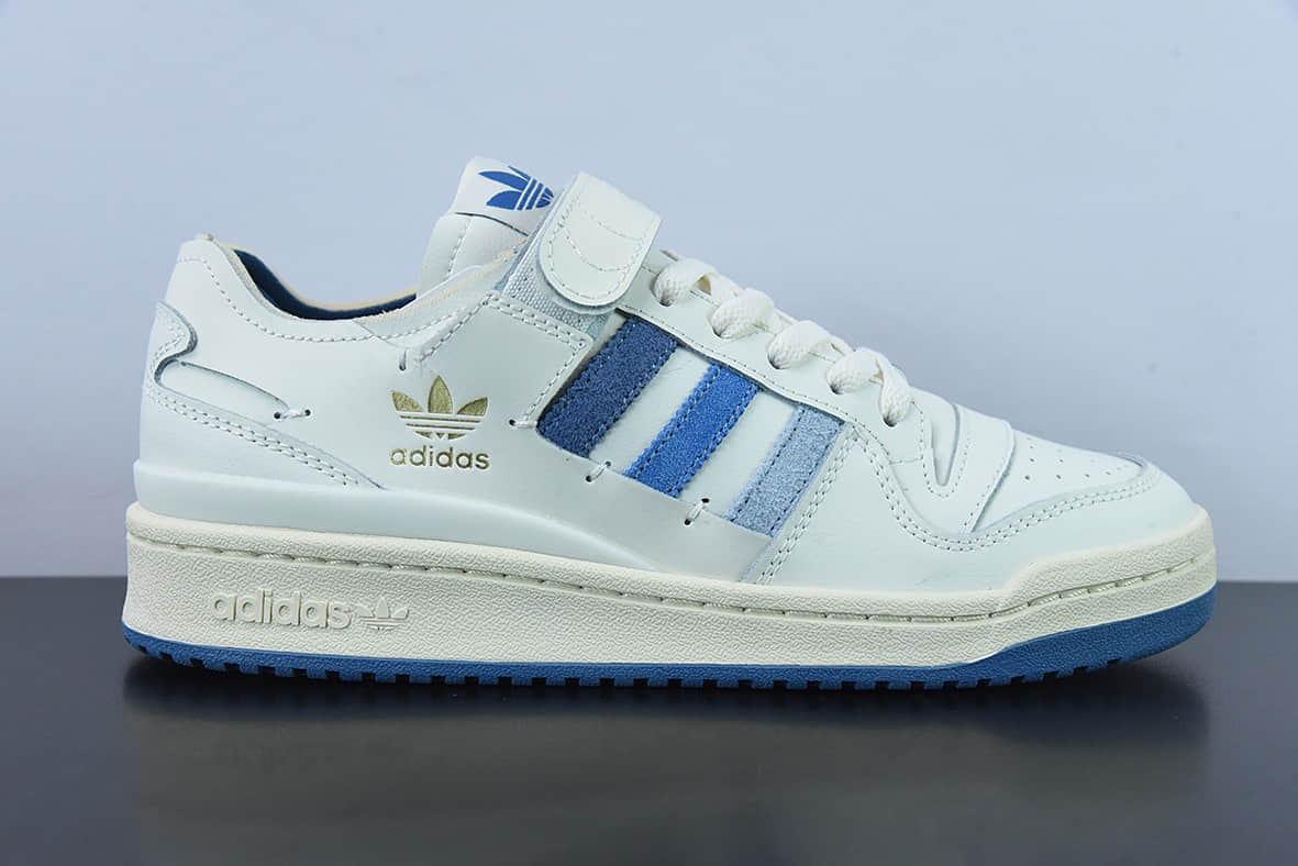 阿迪达斯Adidas Forum 84 Low OG白蓝渐变LOGO低帮百搭潮流休闲运动板鞋纯原版本 货号：GW4333