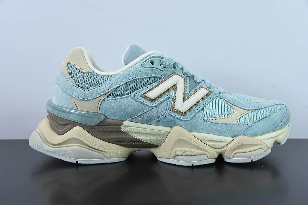新百伦New Balance 9060Pastel Turquoies系列崧蓝绿松石米棕复古百搭老爹风休闲运动跑步鞋纯原版本 货号：U9060FNB