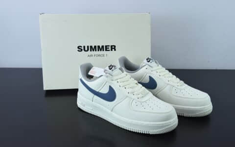 耐克Nike Air Force 1 海蓝色空军一号低帮休闲板鞋纯原版本 货号：DG2296-009