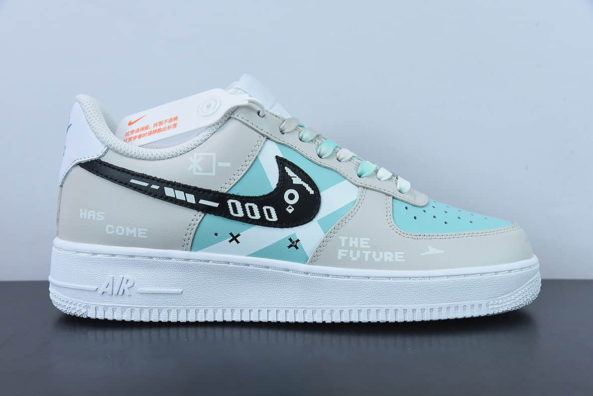 耐克Nike Air Force 1 Low ’07 未来科技灰蓝空军一号低帮休闲板鞋纯原版本 货号：CW2288-111