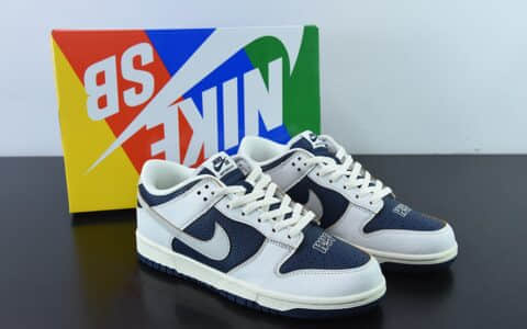 耐克Nike HUF x Nk SB Dunk Low NYC 旧金山联名款白蓝SB低帮运动休闲板鞋纯原版本 货号：FD8775-100