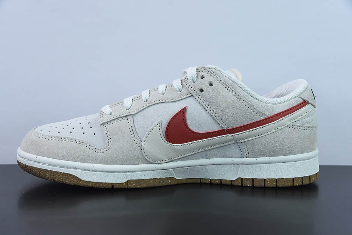 耐克Nike SB Dunk Low 85 灰红双勾 SB低帮运动休闲板鞋纯原版本 货号：DO9457-100