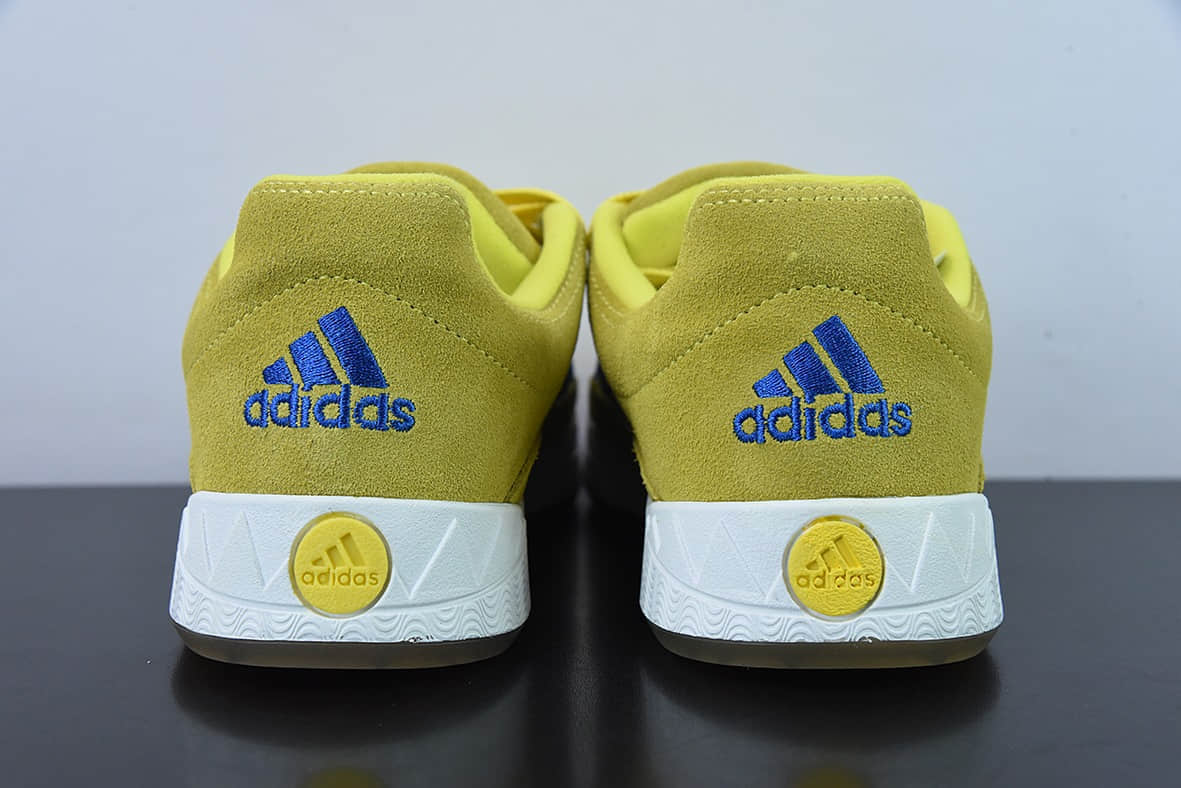 阿迪达斯Adidas Originals Adimatic LowBright Yellow马蒂奇系列黄蓝低帮鲨鱼面包鞋纯原版本 货号：GY2090