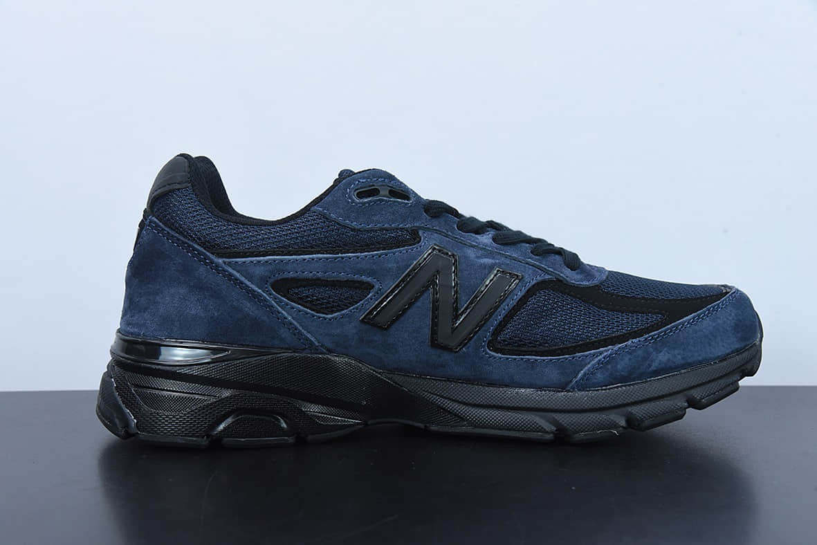 新百伦New Balance JJJJound x New Balance v4 Navy 海军蓝复古休闲跑步鞋纯原版本 货号： M990JJ4