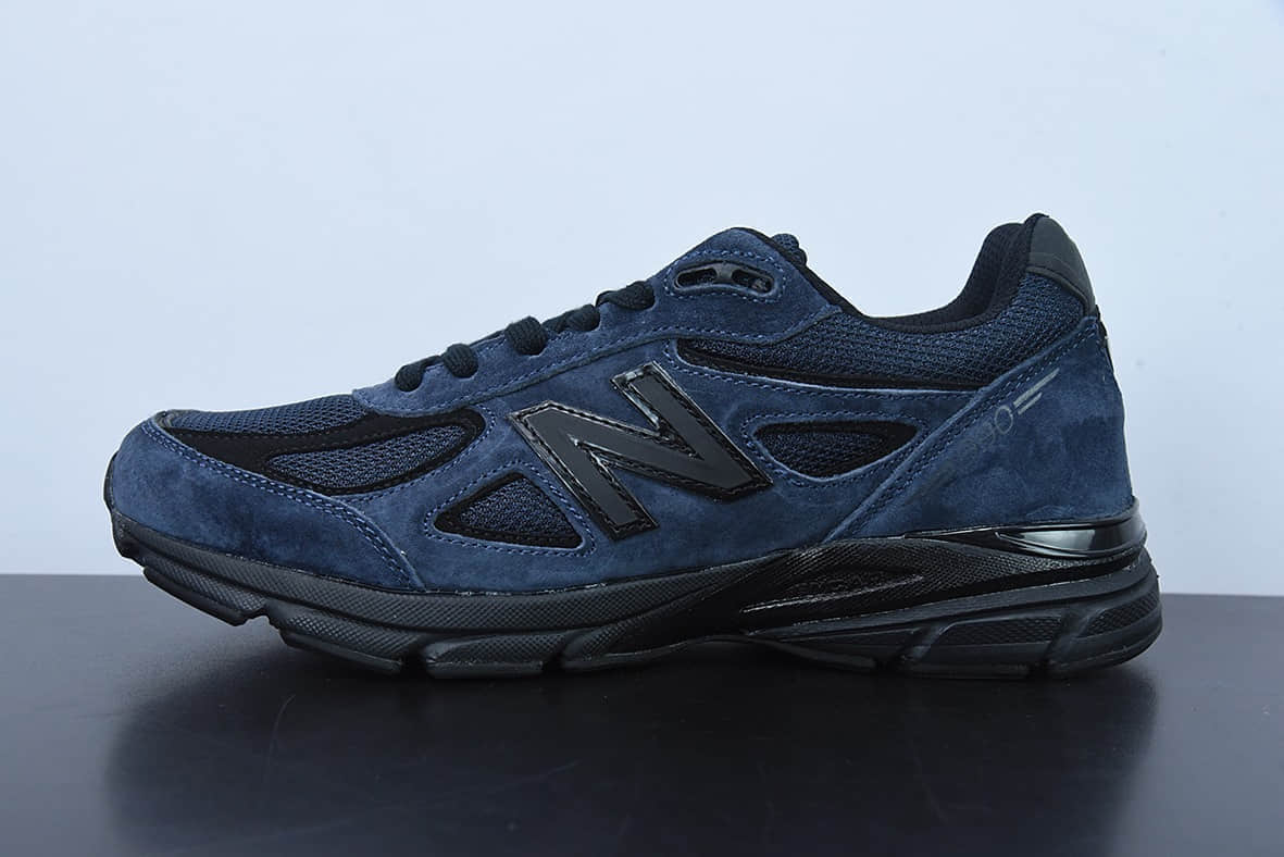 新百伦New Balance JJJJound x New Balance v4 Navy 海军蓝复古休闲跑步鞋纯原版本 货号： M990JJ4
