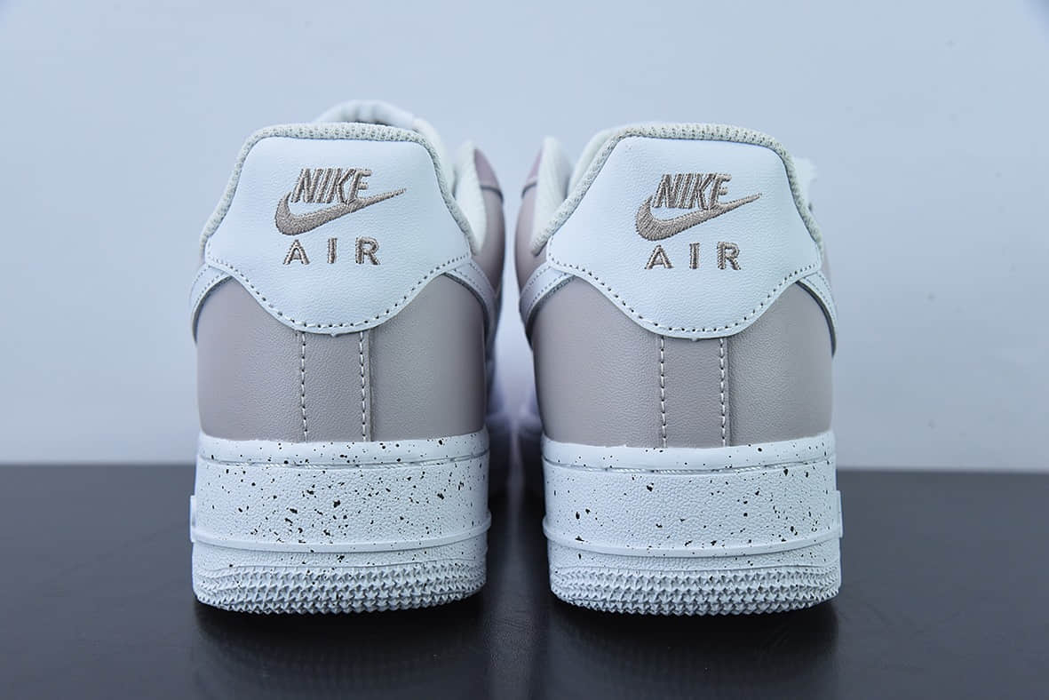 耐克Nike Air Force 1 '07 LowWhitePinkGrey白淡粉灰泼墨空军一号低帮休闲板鞋纯原版本 货号：MM6023-536