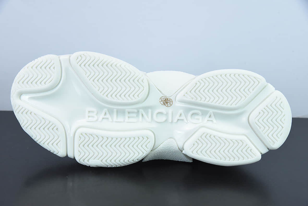 巴黎世家Balenciaga 1.0巴黎世家一代白黑字母弹幕老爹鞋纯原版本 货号：536737W2FAB9010