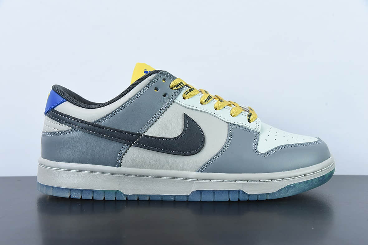 耐克Nike North Carolina A&T x Nike SB Dunk LowAyantee大学联名配色深灰蓝黄低帮休闲板鞋纯原版本 货号：DR6187-001