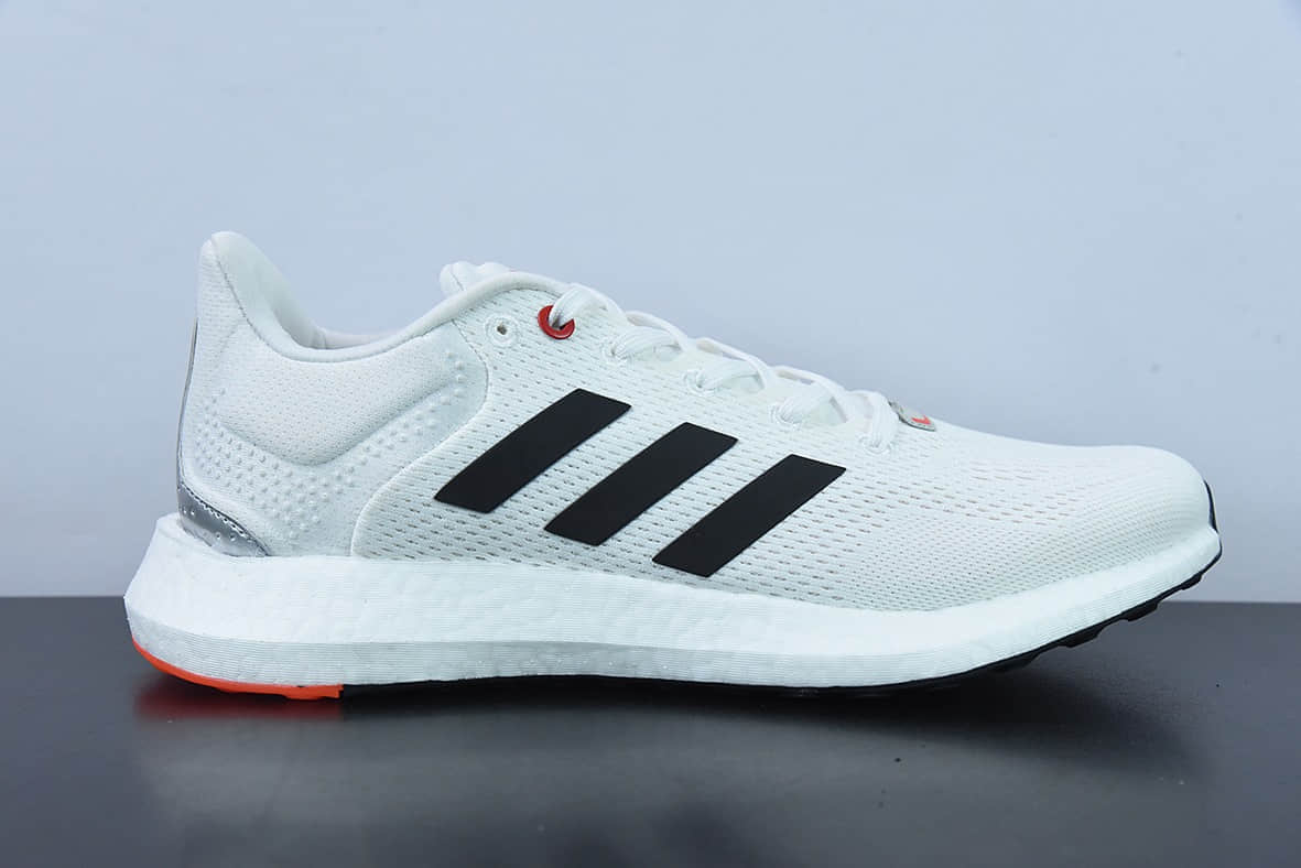 阿迪达斯Adidas Pureboost 21 PB21代黑白爆米花大底运动休闲跑步鞋纯原版本 货号：GY5099