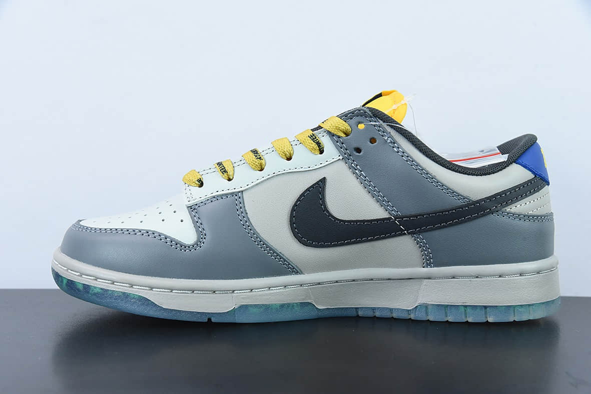 耐克Nike North Carolina A&T x Nike SB Dunk LowAyantee大学联名配色深灰蓝黄低帮休闲板鞋纯原版本 货号：DR6187-001