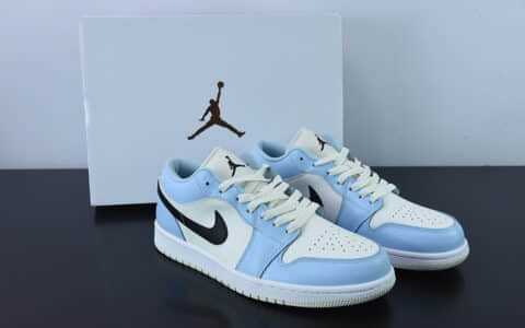 乔丹Air Jordan 1 Low AJ1 乔1天蓝色运动文化篮球鞋纯原版本 货号：554723-401