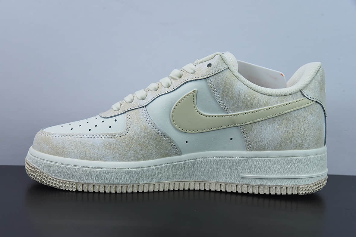 耐克Nike Air Force 1 Low ’07 岩石杏色空军一号低帮休闲板鞋纯原版本 货号：KP6936-669