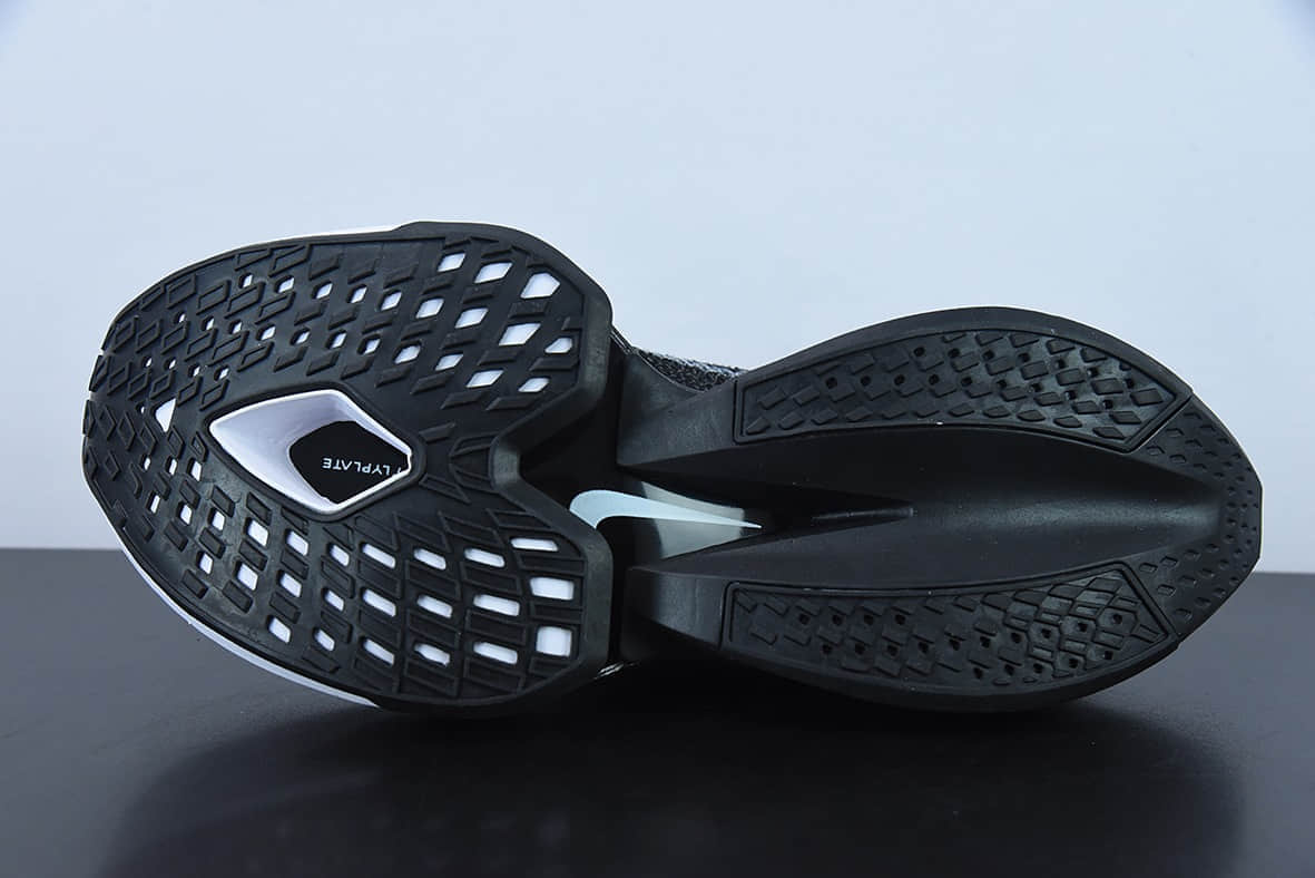 耐克Nike Air ZoomX AlphaFly NEXT% 2BlackWhite阿尔法2代系列针织黑白荧光绿马拉松气垫轻量超跑竞速运动慢跑鞋纯原版本 货号：DV9422-400