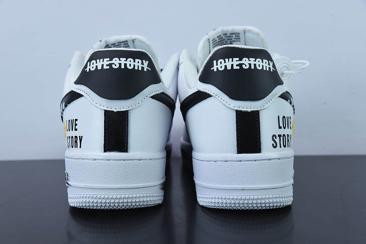 耐克Nike Air Force 1 '07 Low 白黑黄笑脸空军一号低帮休闲板鞋纯原版本 货号：DO5220-176