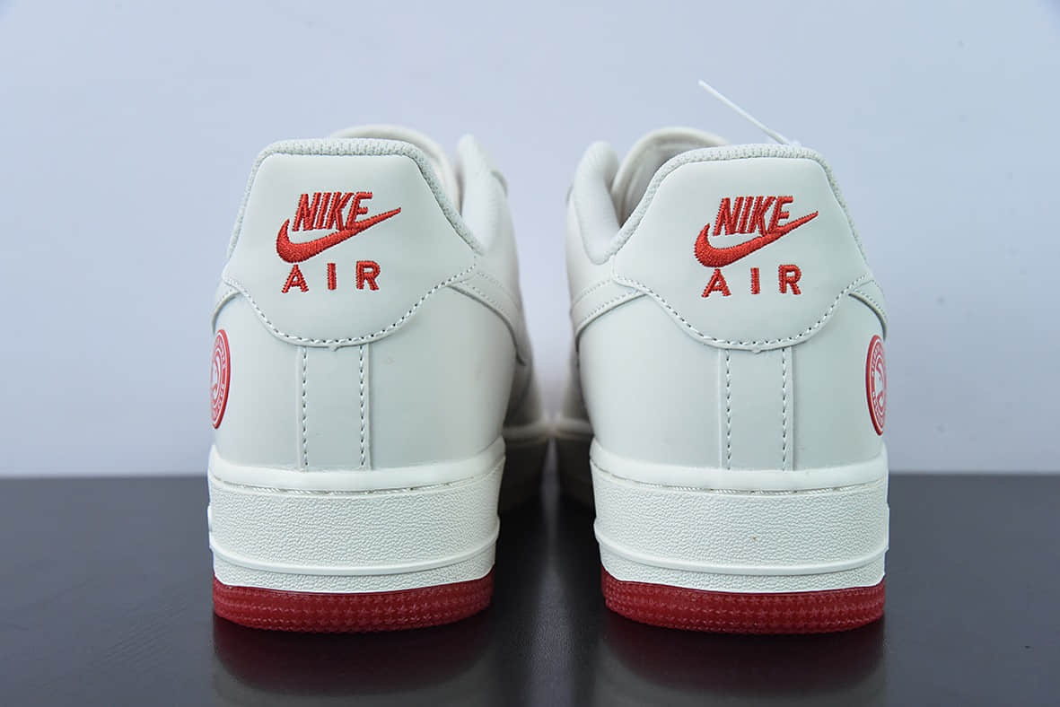 耐克Nike Air Force 1 Low '07 “米白红”亚特兰大城市限定低帮空军一号休闲板鞋纯原版本 货号：YT0288-639