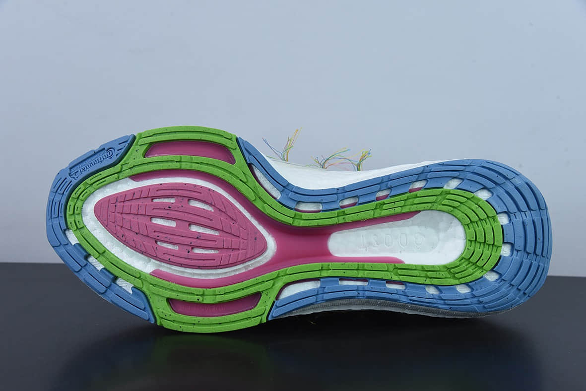 阿迪达斯Adidas Ultra Boost 22 Consortium LR新款8.0白彩线头厚底爆米花跑鞋纯原版本 货号：HQ3731