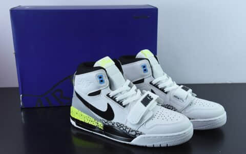 乔丹Air Jordan Legacy AJ312三合一白黑荧光绿高帮篮球鞋纯原版本 货号：AQ4160-107