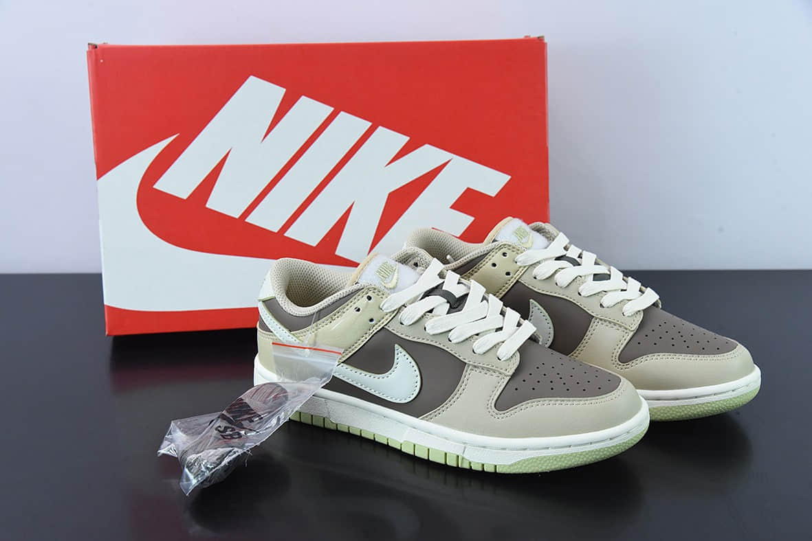 耐克Nike Wmne SB Dunk LowBrownMocha皮革米棕扣篮系列低帮休闲运动滑板板鞋纯原版本 货号：FB4961-012