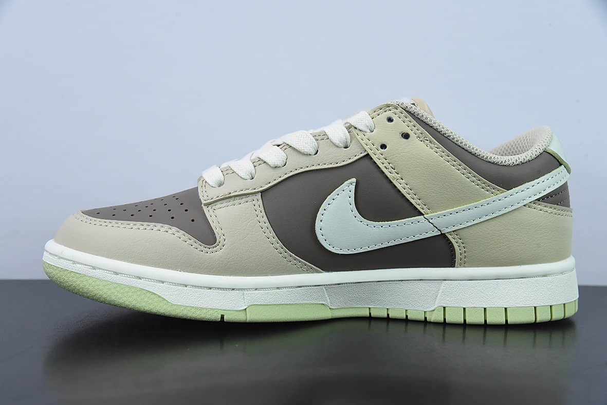 耐克Nike Wmne SB Dunk LowBrownMocha皮革米棕扣篮系列低帮休闲运动滑板板鞋纯原版本 货号：FB4961-012