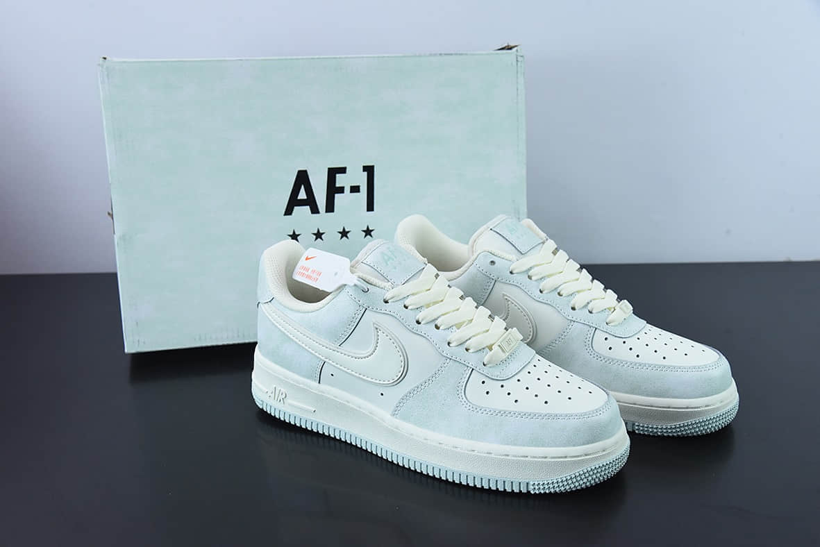 耐克Nike Air Force 1 Low ’07 米白薄荷绿空军一号低帮休闲板鞋纯原版本 货号：KP6936-898