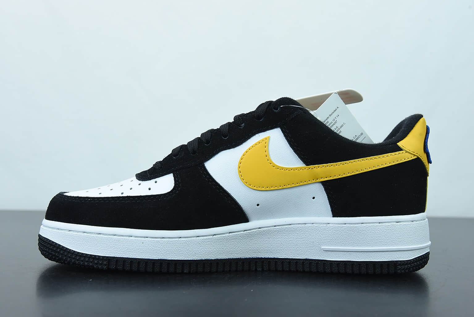 耐克Nike Air Force 1 Low Athletic Club黑黄勾空军一号低帮百搭休闲运动板鞋纯原版本 货号：DH7568-002