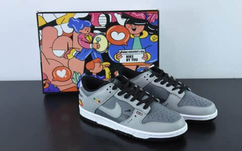 耐克Nike SB Dunk Low 黑灰摄影机电玩像素 By You定制配色低帮滑板鞋纯原版本 货号：DD8066-168