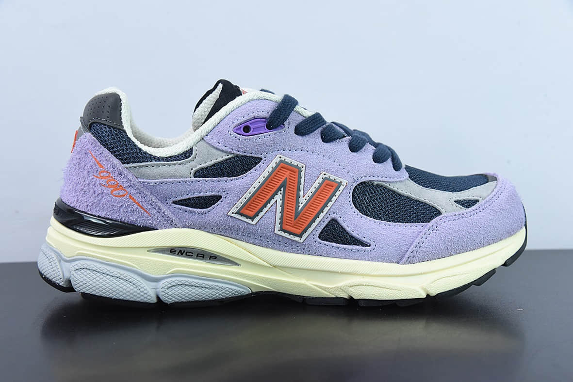 新百伦New Balance NB990系列浅紫高端美产复古休闲跑步鞋纯原版本 货号：M990TD3