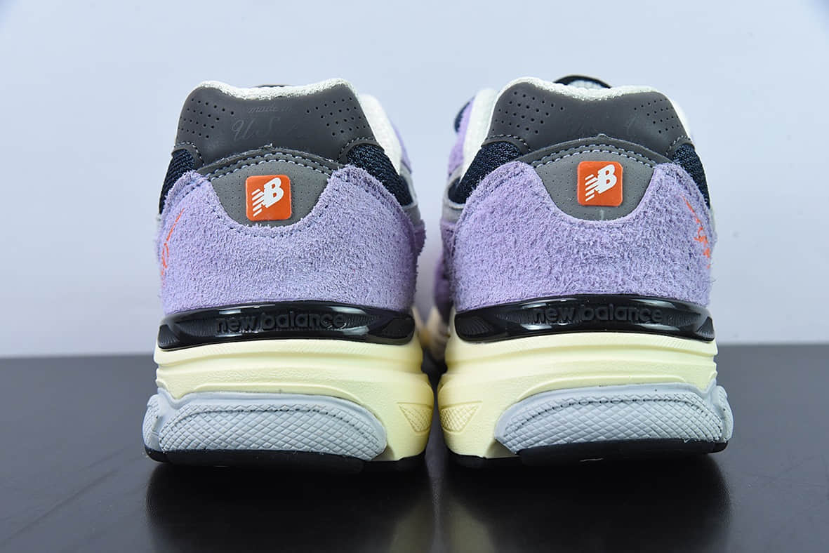 新百伦New Balance NB990系列浅紫高端美产复古休闲跑步鞋纯原版本 货号：M990TD3