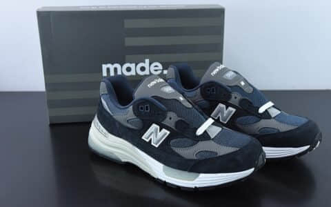 新百伦New Balance NB992总统海军蓝复古慢跑鞋纯原版本 货号：M992GG