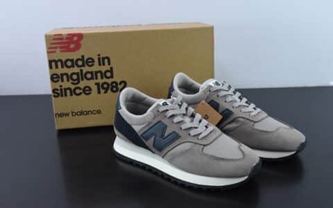 新百伦New Balance MADE UK 730系列深灰海军蓝低帮复古休闲运动慢跑鞋纯原版本 货号： M730GGN