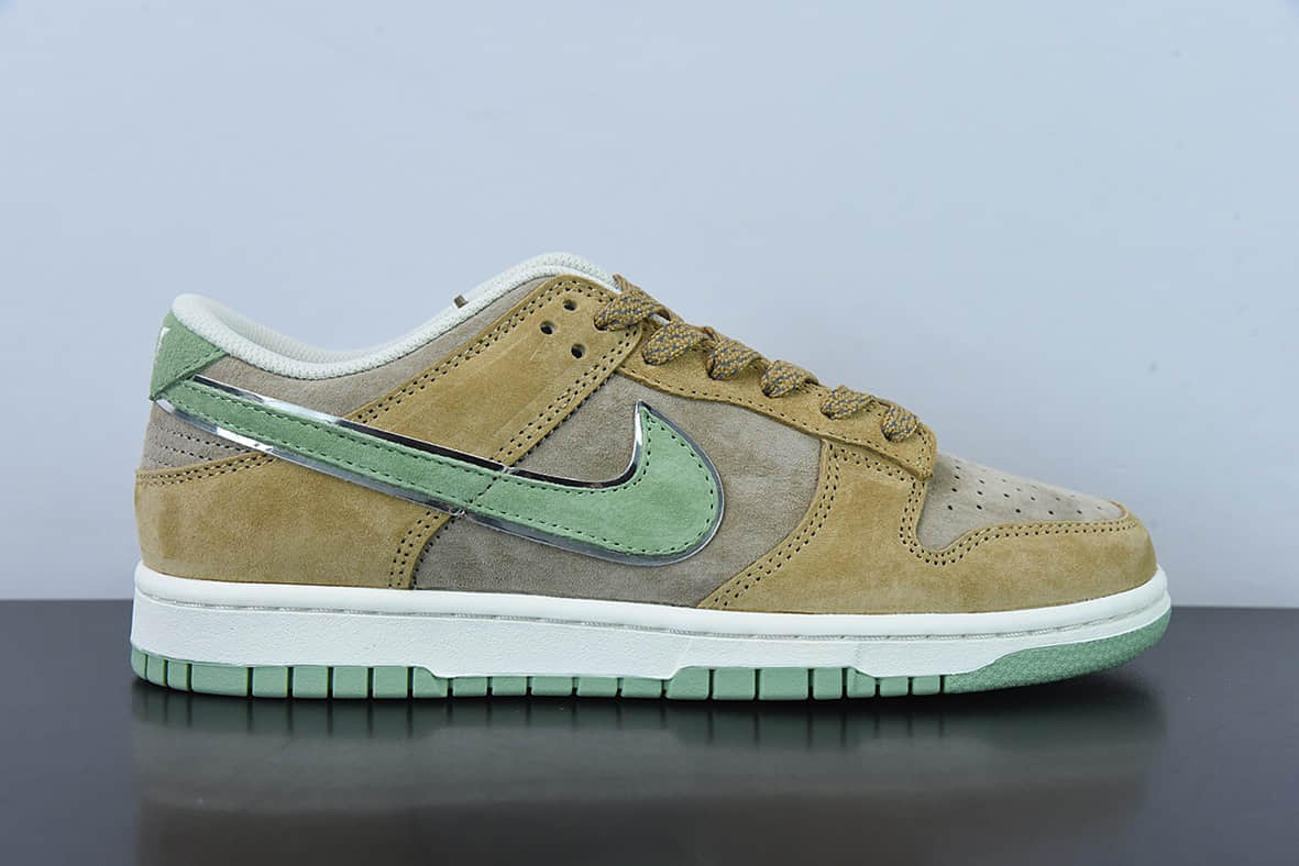 耐克Nike Otomo Katsuhiro x Nike SB Dunk Low Steamboy OST大友克洋联名款麂皮绿棕低帮运动休闲板鞋纯原版本 货号：ST1391-202