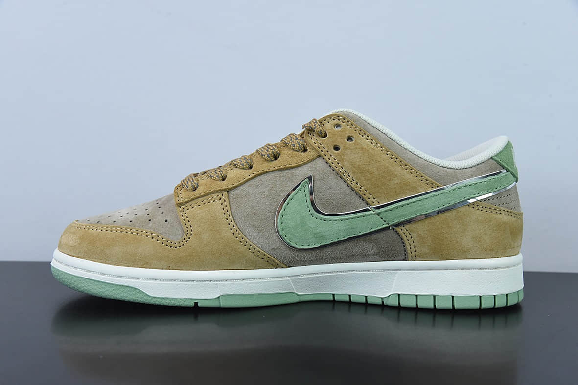 耐克Nike Otomo Katsuhiro x Nike SB Dunk Low Steamboy OST大友克洋联名款麂皮绿棕低帮运动休闲板鞋纯原版本 货号：ST1391-202