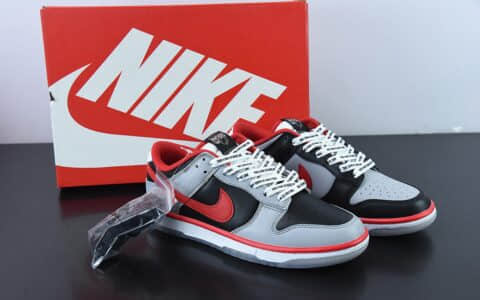 耐克Nike SB Dunk Low “CAU Athletics” 黑灰红克拉克亚克兰大学联名款低帮滑板鞋纯原版本 货号：DR6189-001