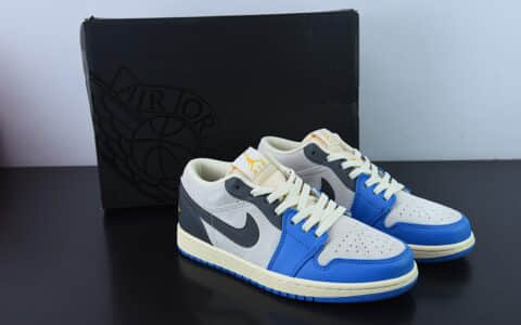 乔丹Air Jordan Retro 1 LowUNC GreyAJ1“北卡蓝灰低帮篮球鞋纯原版本 货号：DZ5376-469