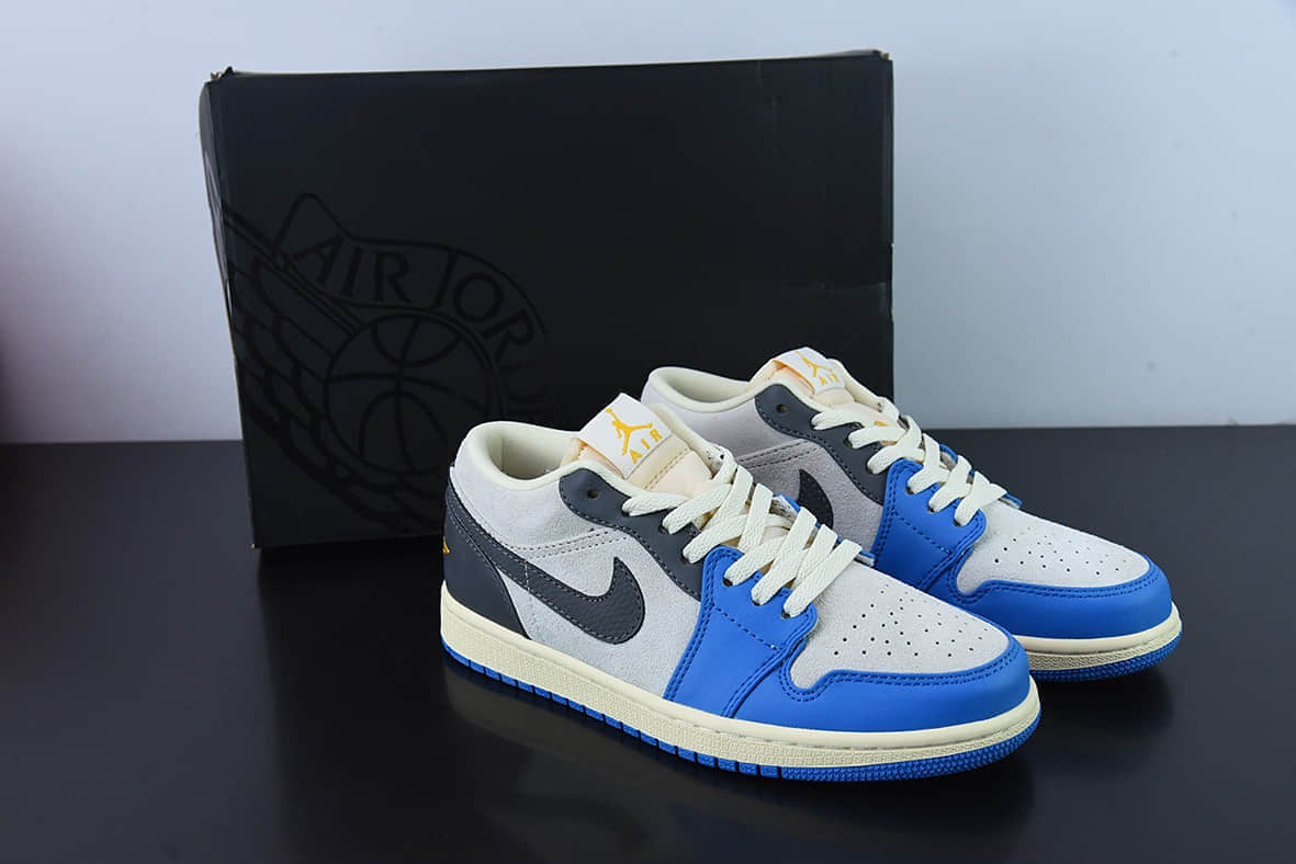 乔丹Air Jordan Retro 1 LowUNC GreyAJ1“北卡蓝灰低帮篮球鞋纯原版本 货号：DZ5376-469